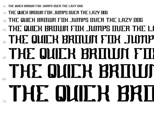 Material Science font waterfall